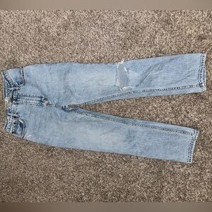 Light Blue Distressed Jeans - Abercrombie & Fitch